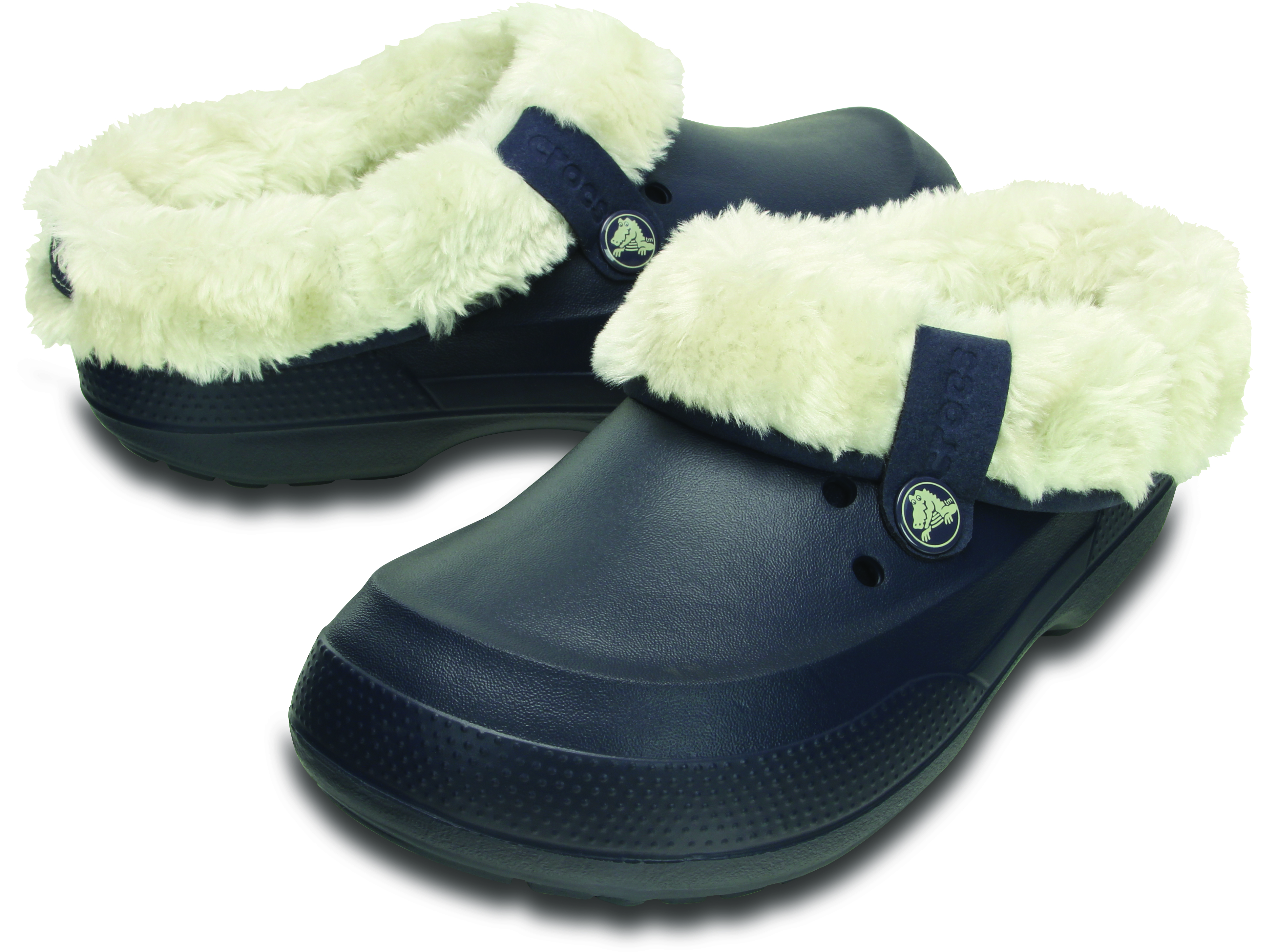 crocs fur shoes